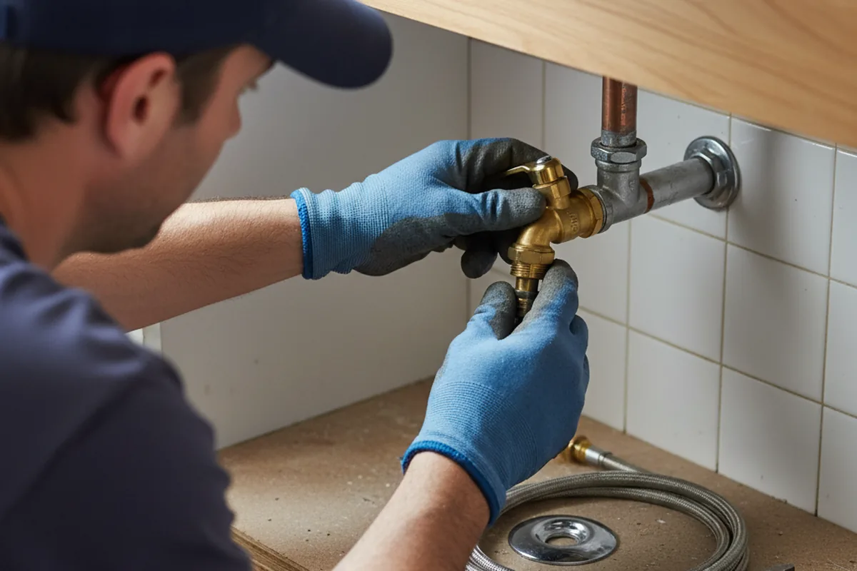 Shutoff valve and fitting work during Repiping in Spring Lake